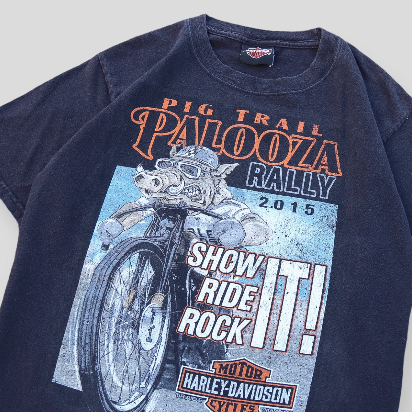 Harley Davidson pig trail tee - S