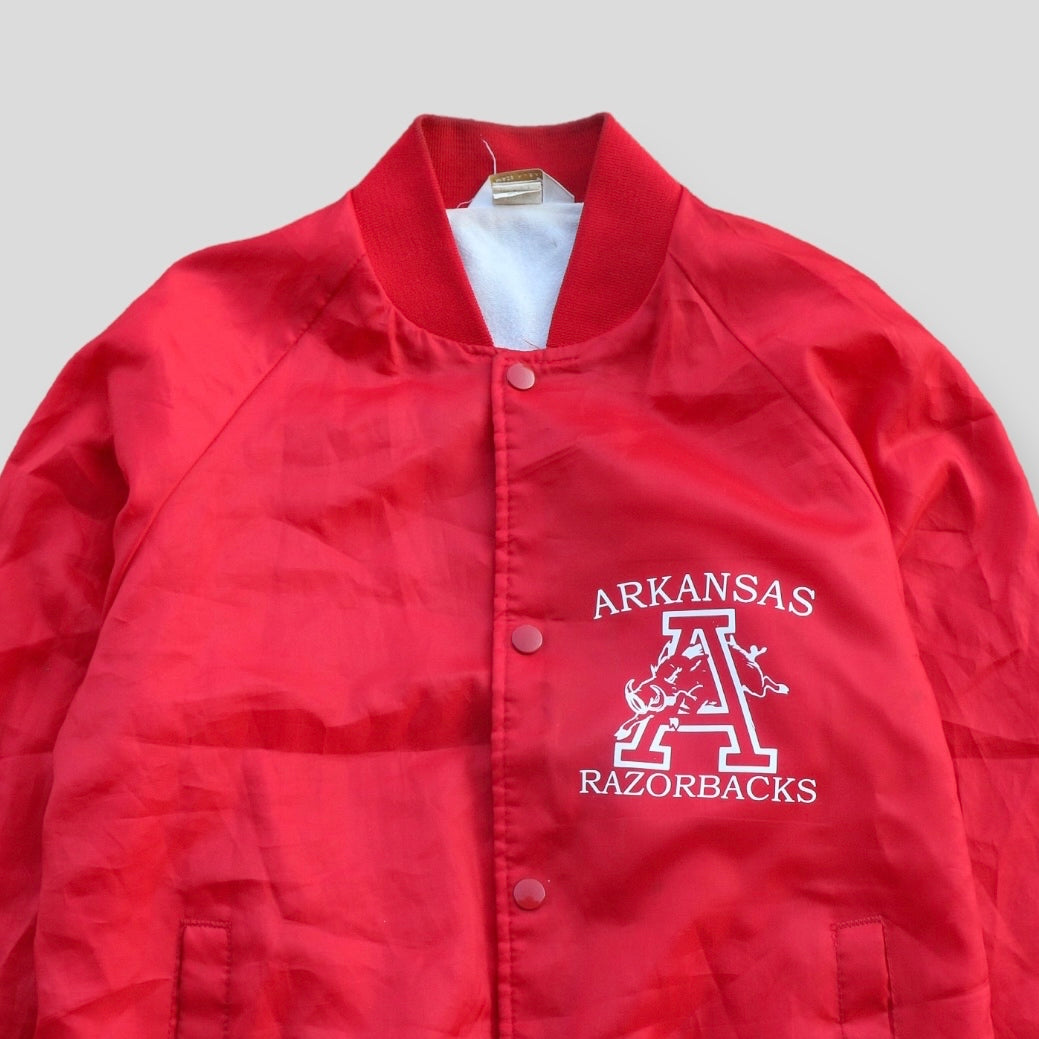 90s Arkansas Razorbacks Varsity Jacket - backtovida