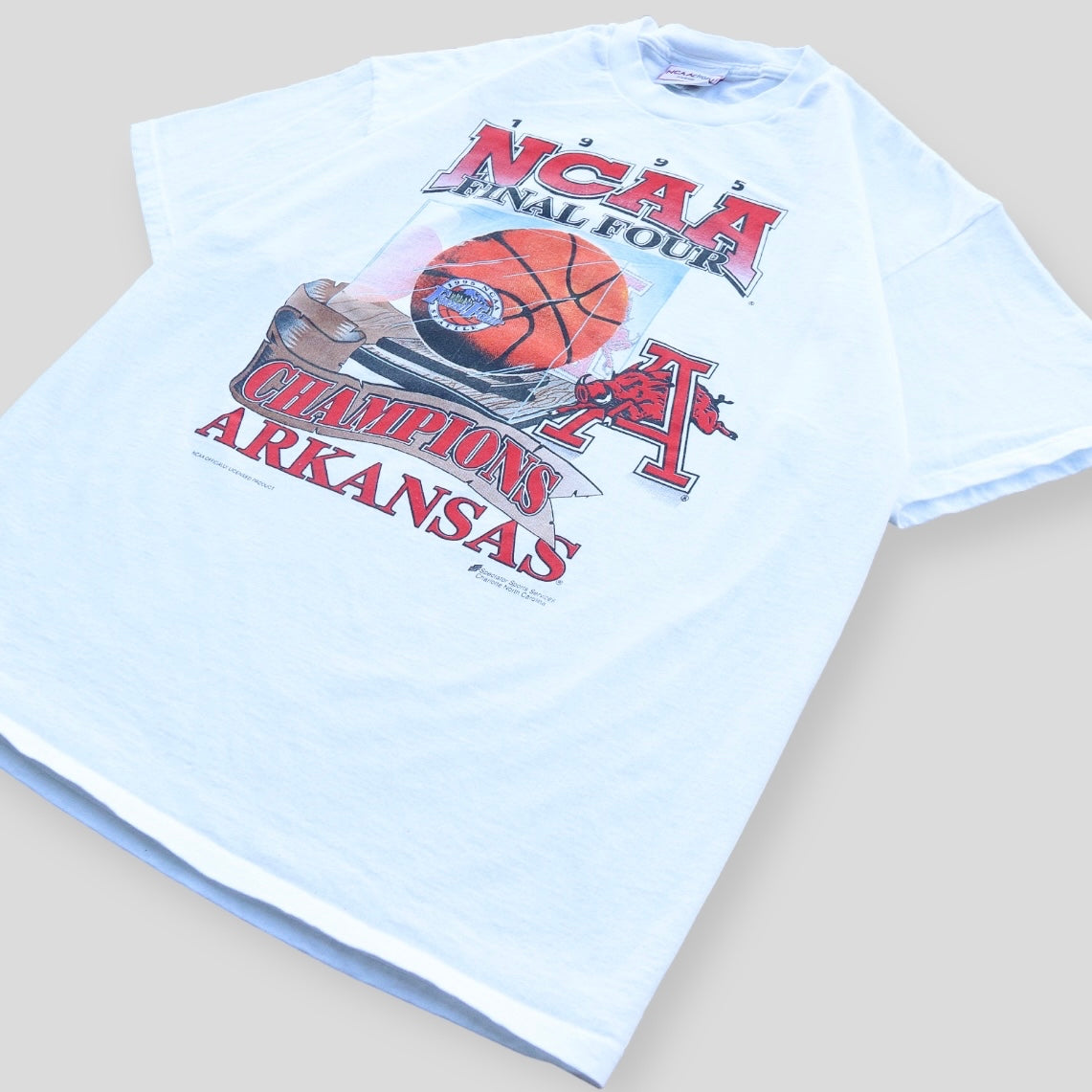 1995 Rare Arkansas Razorbacks NCAA Final Four Championship Tee - backtovida
