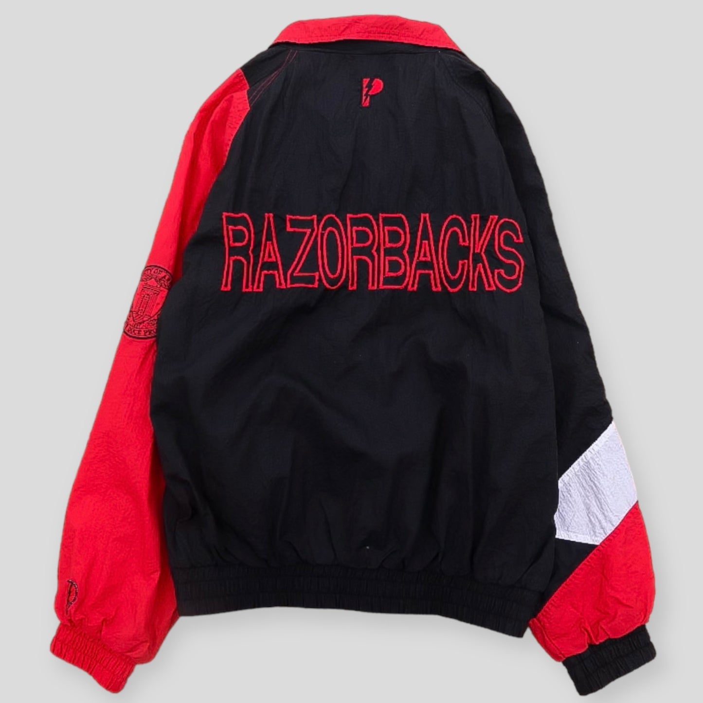 90s Arkansas Razorback Pro Player Retro Vintage Wind Breaker - backtovida
