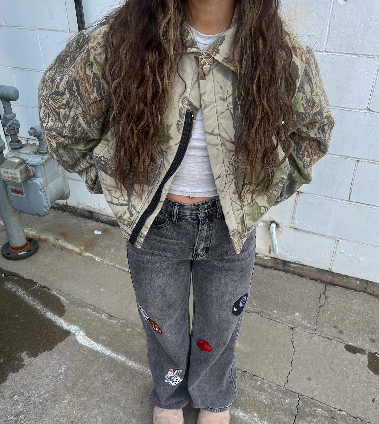 VINTAGE CROPPED CAMO - M