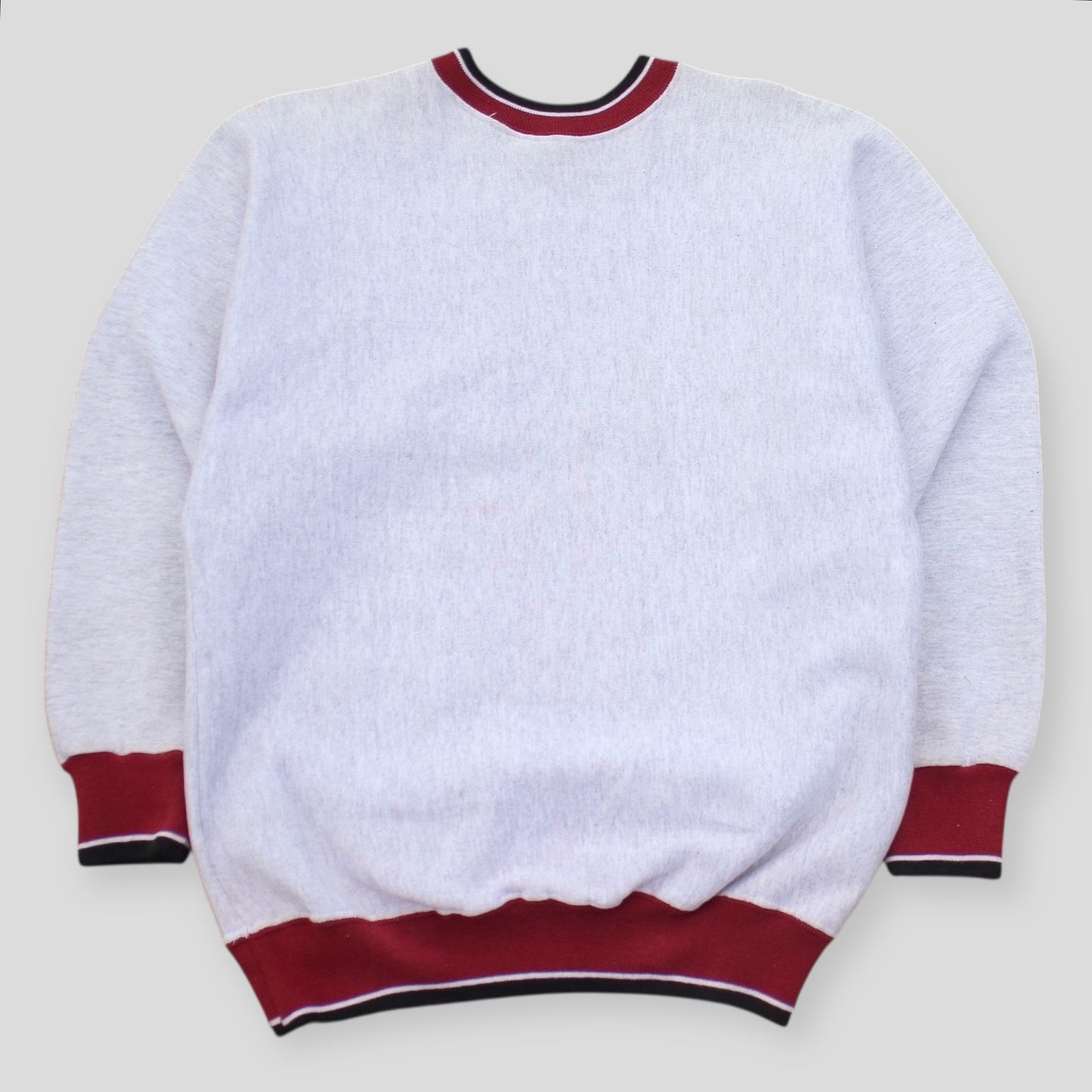 1990s Rare “ARKANSAS” Big Spell Out Crewneck - L