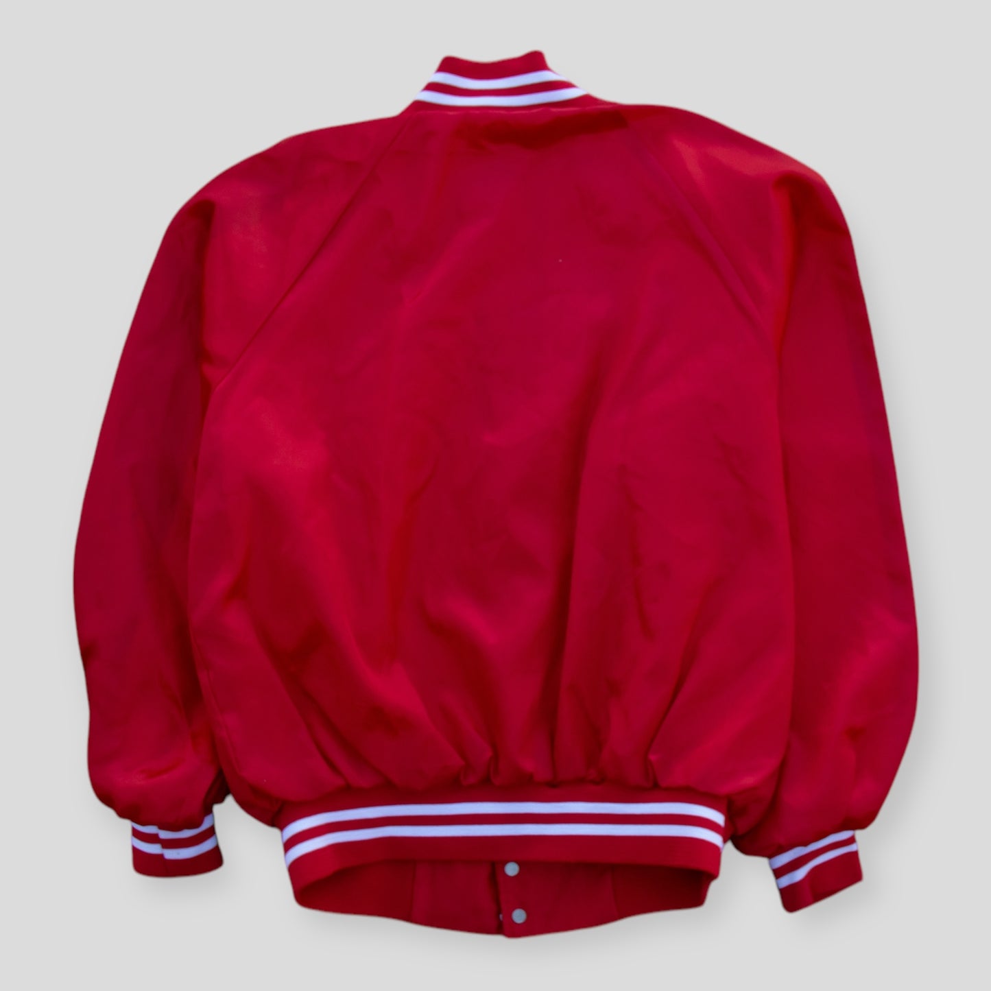 80s Arkansas Razorbacks Varsity Jacket - M
