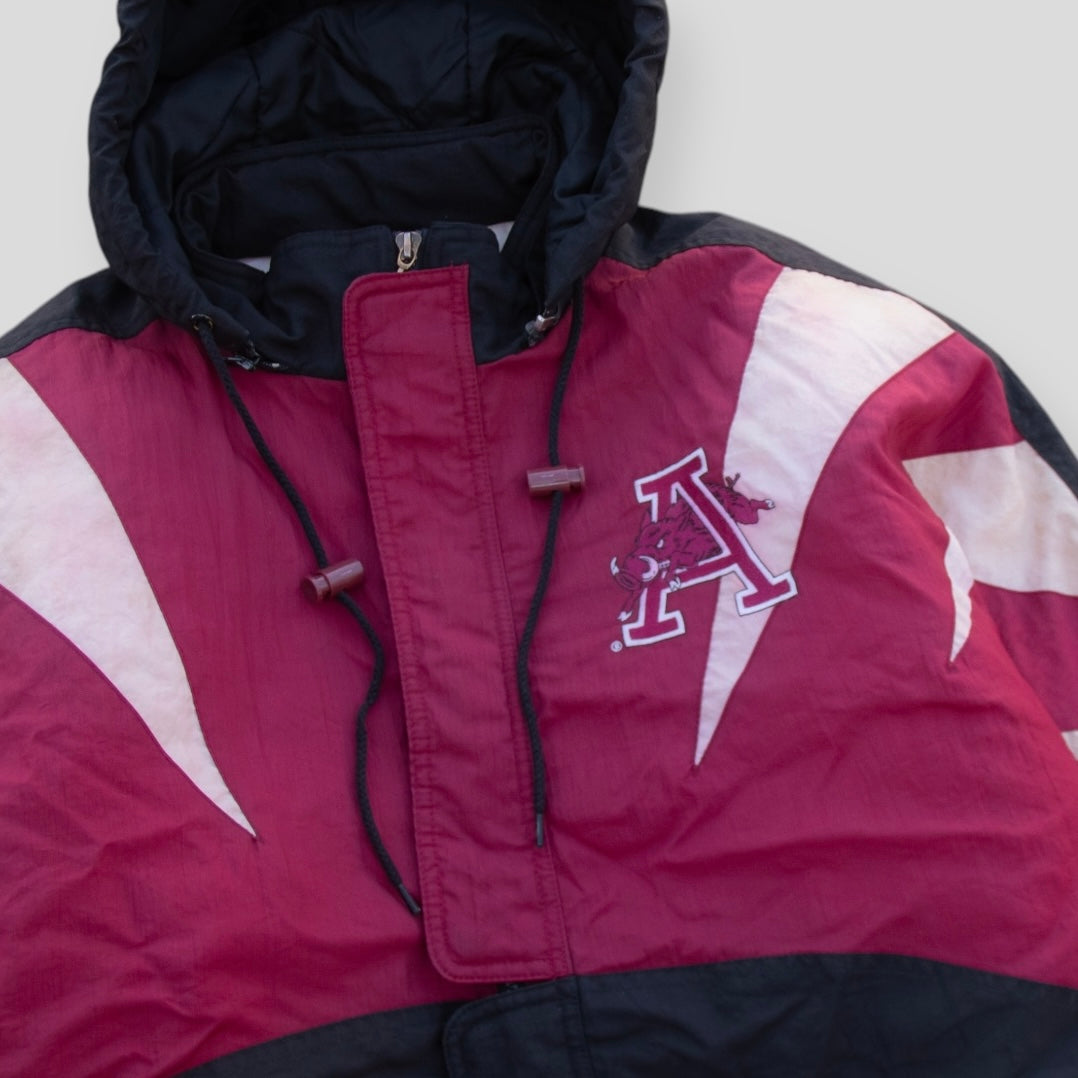 90s Arkansas Razorbacks APEX Puffer Jacket - L