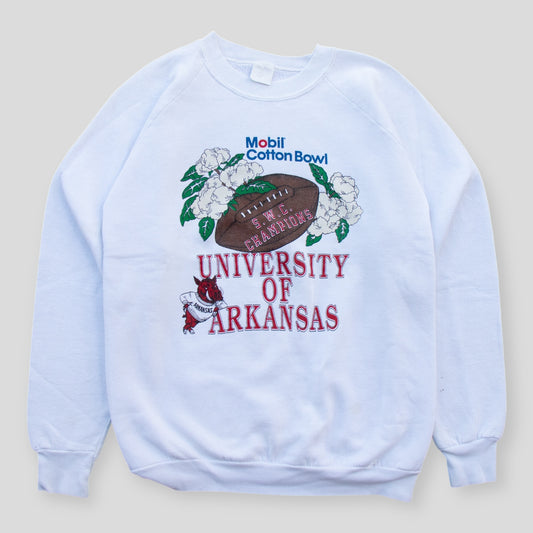 90s University Of Arkansas Cotton Bowl Crewneck - XL
