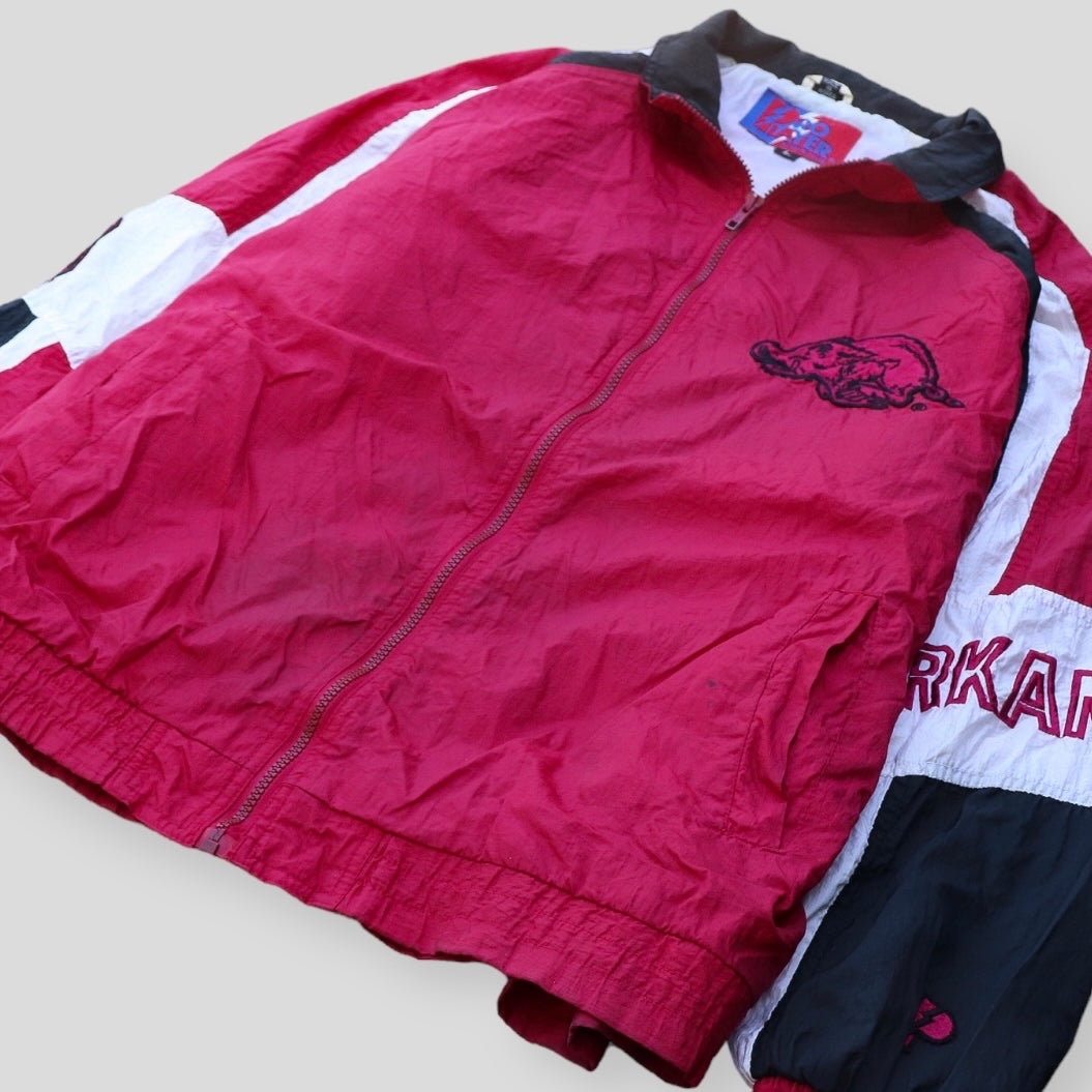 90s Arkansas Razorback Vintage Retro Wind Breaker - backtovida