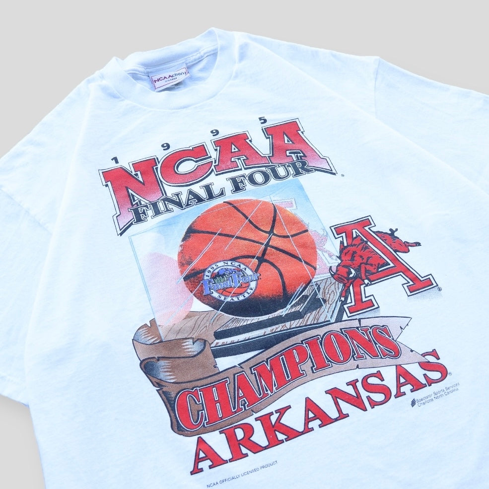 1995 Rare Arkansas Razorbacks NCAA Final Four Championship Tee - backtovida