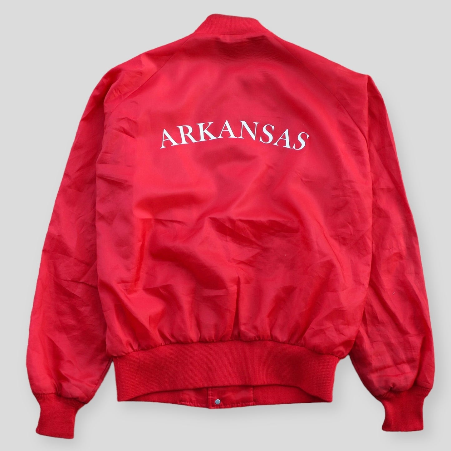 90s Arkansas Razorbacks Varsity Jacket - backtovida