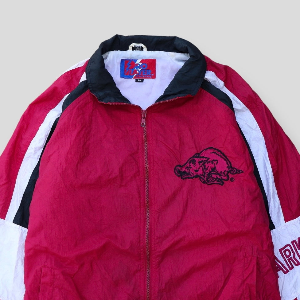 90s Arkansas Razorback Vintage Retro Wind Breaker - backtovida