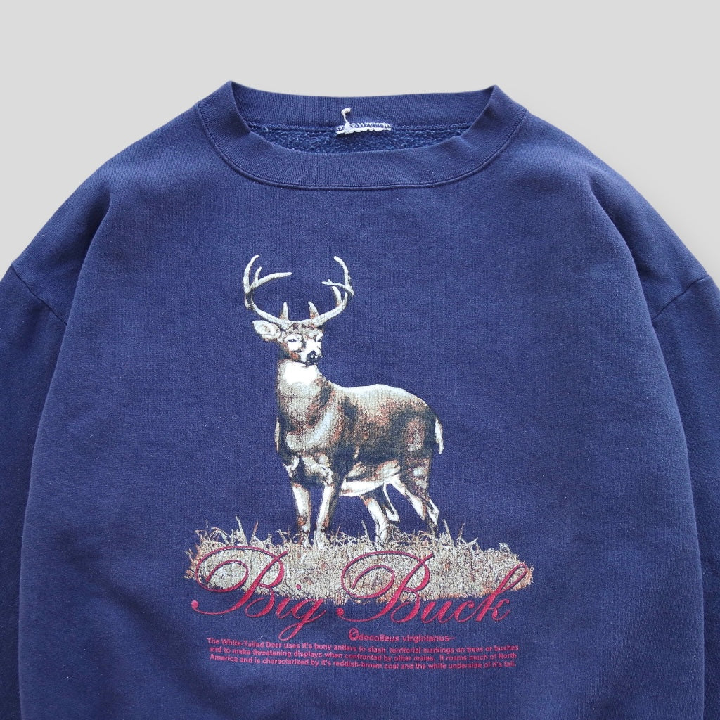 90s Vintage Big Buck Crewneck - backtovida