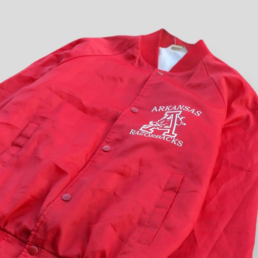 90s Arkansas Razorbacks Varsity Jacket - backtovida