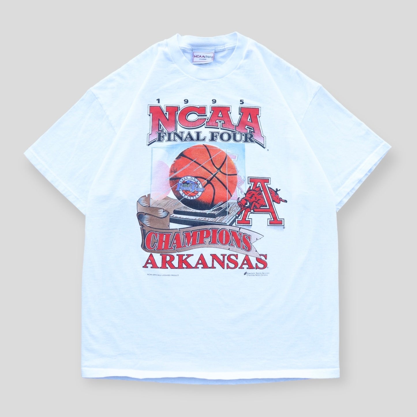 1995 Rare Arkansas Razorbacks NCAA Final Four Championship Tee - backtovida
