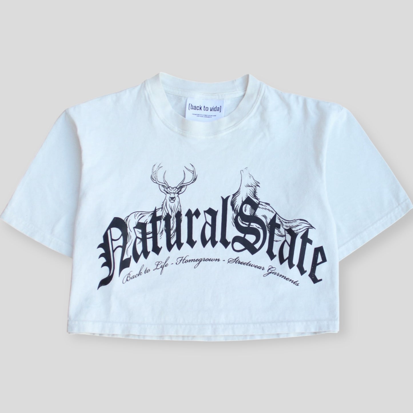 NATURAL STATE CROP TEE