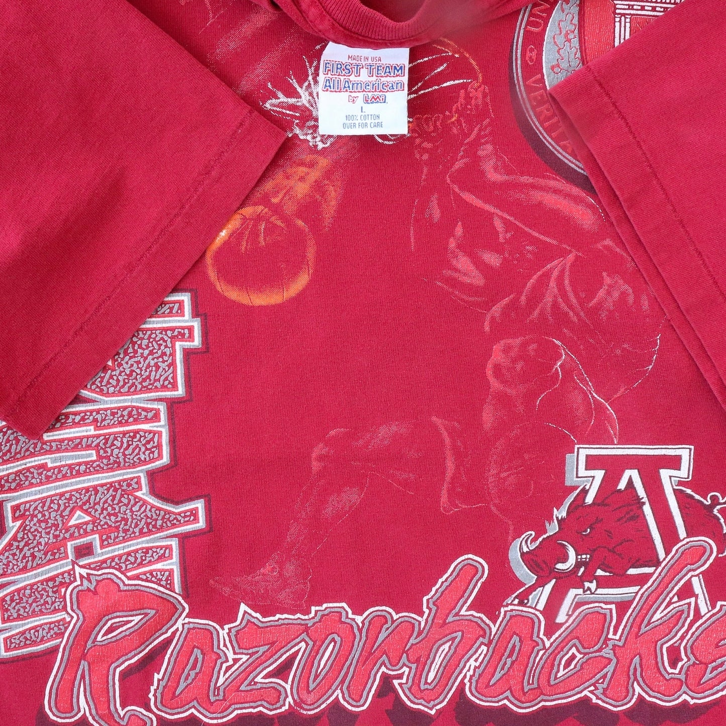 1994 University Of Arkansas Razorbacks Basketball Tee - backtovida
