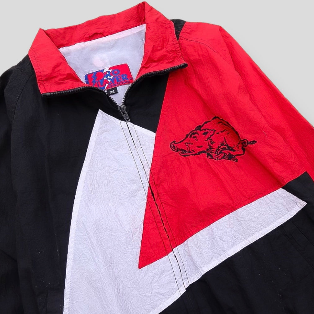 90s Arkansas Razorback Pro Player Retro Vintage Wind Breaker - backtovida
