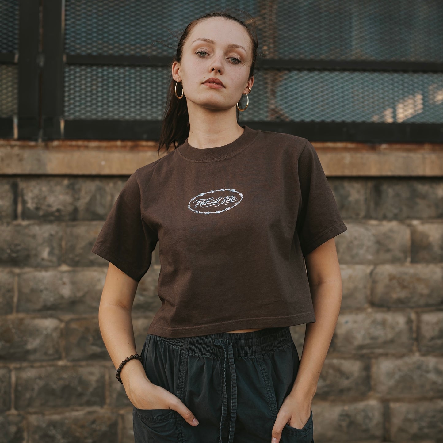 NATURAL STATE CROP TEE