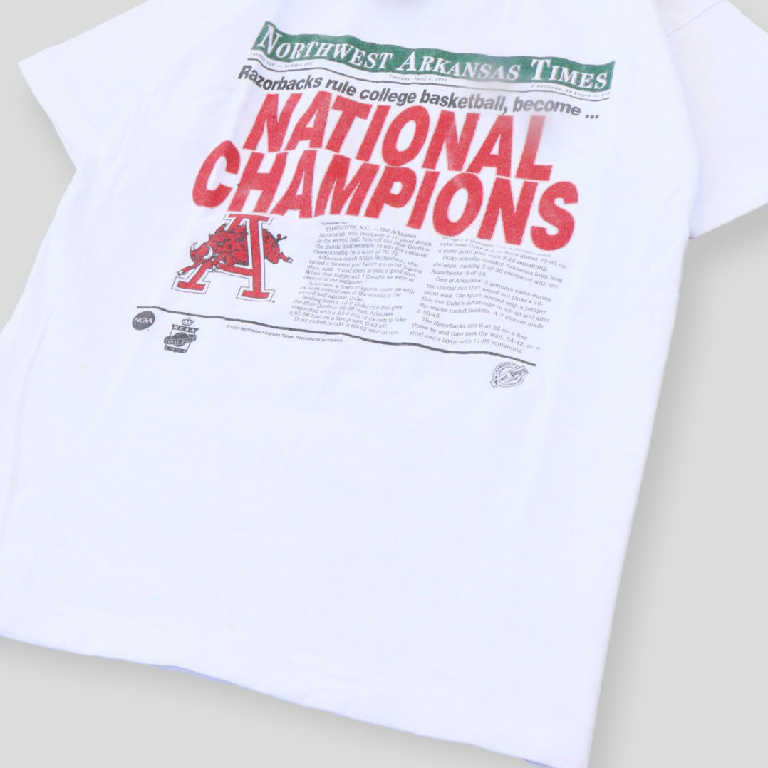 1994 North West Arkansas Times National Champions Tee - backtovida
