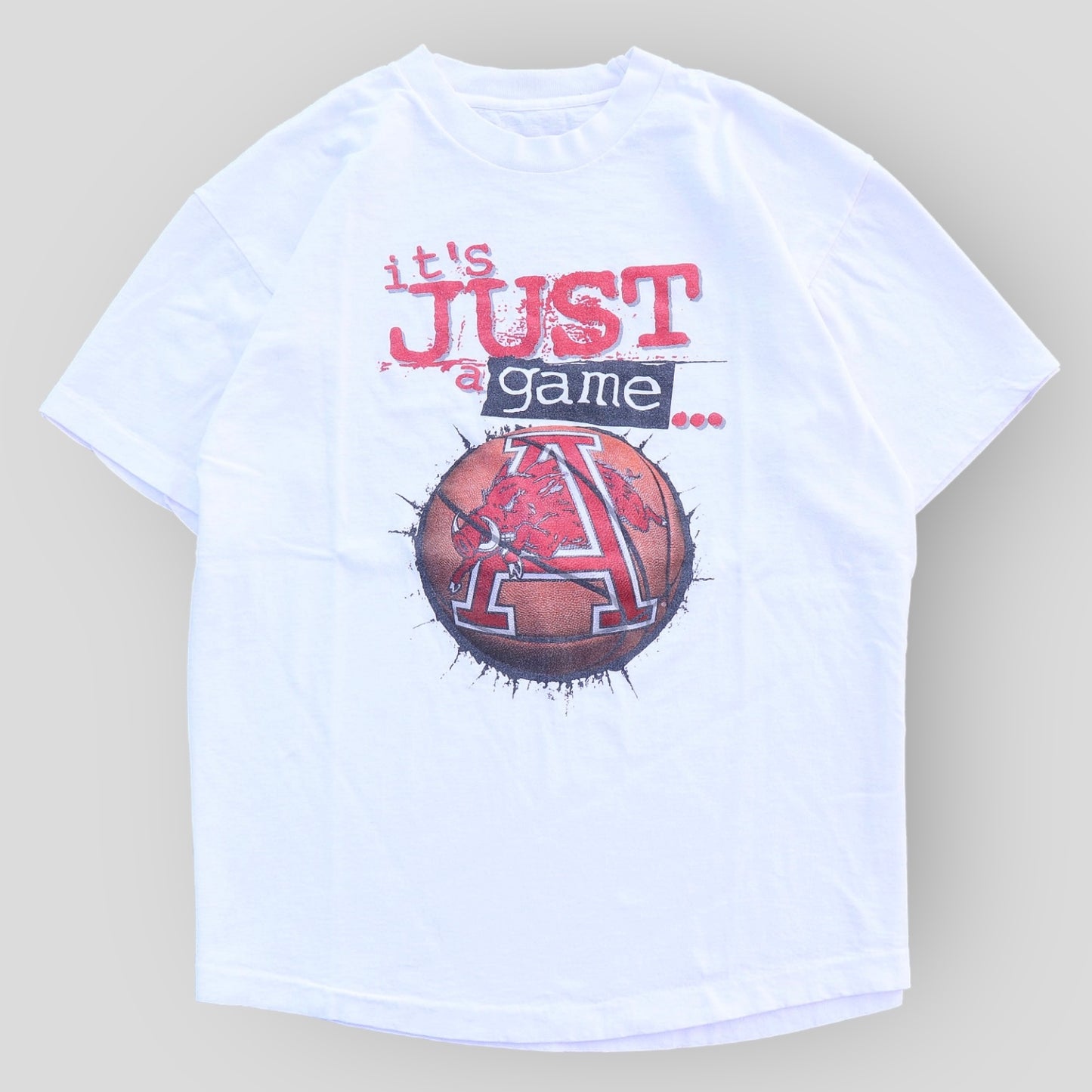 90s Razorbacks “It’s Just A Game” Vintage T-Shirt - backtovida