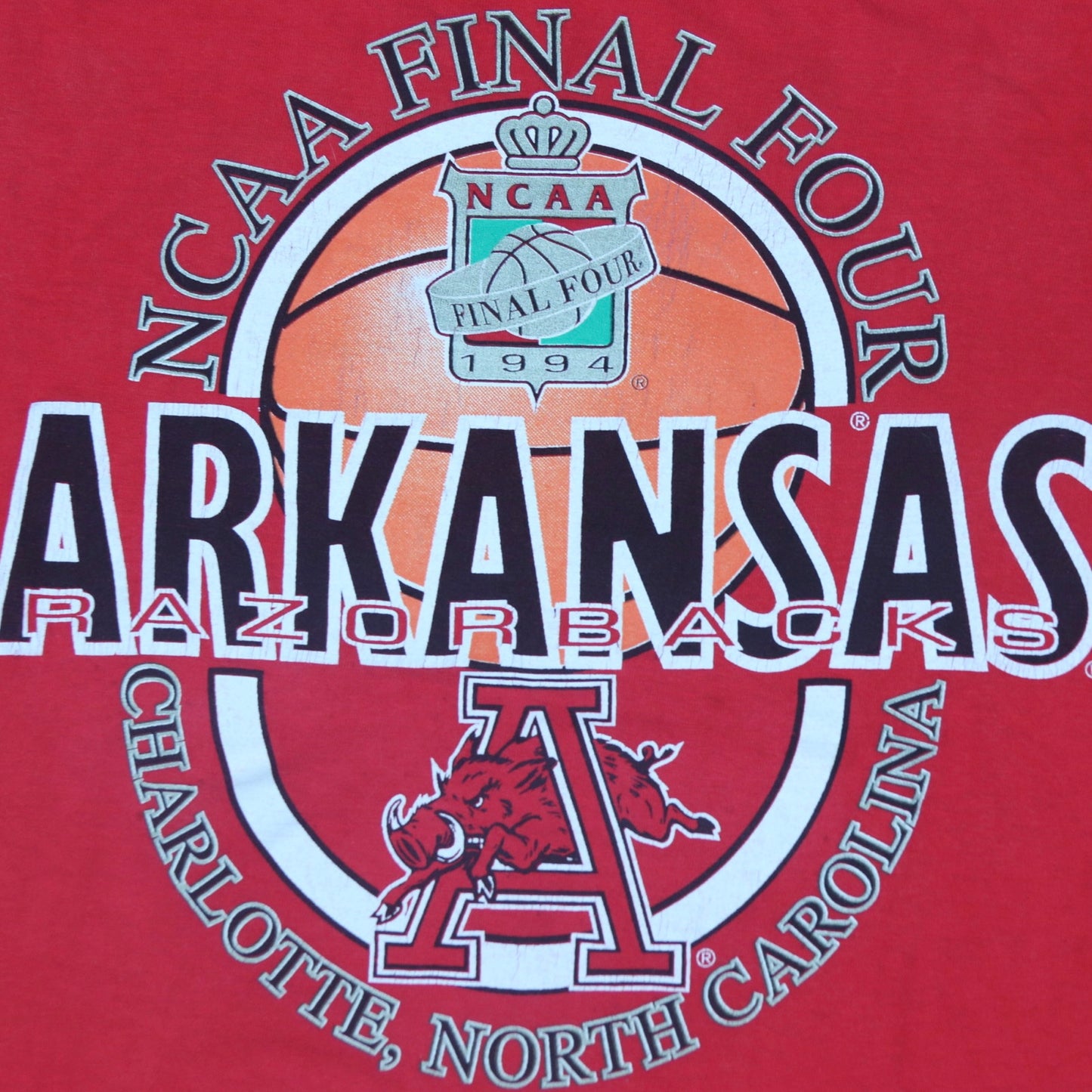 1994 NCAA Final Four Arkansas Razorbacks T Shirt - backtovida