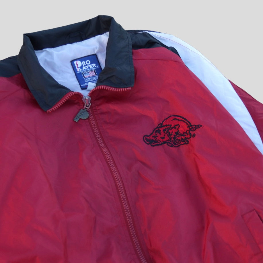 Vintage Razorbacks Pro Player Wind Breaker - backtovida