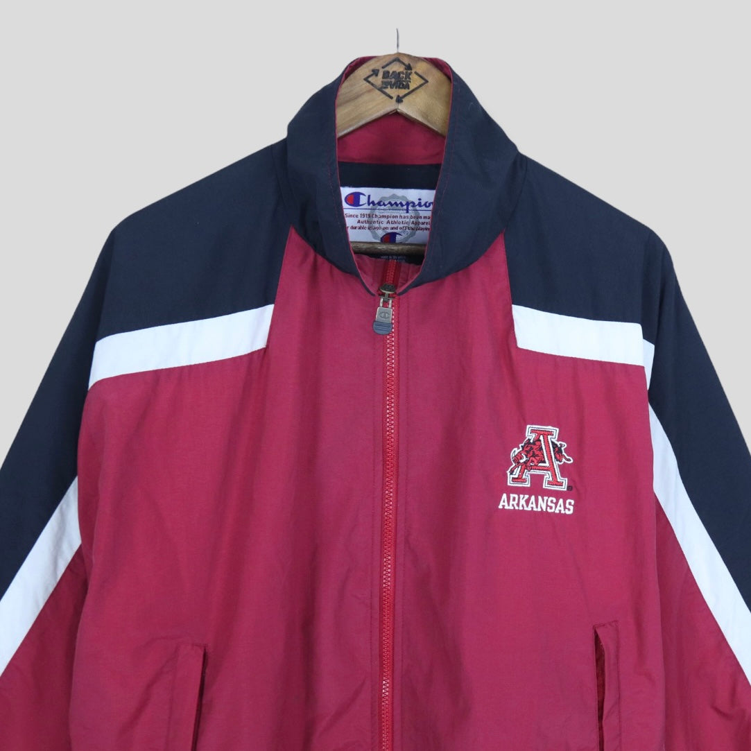 90’s Razorbacks Champion Lined Windbreaker - backtovida