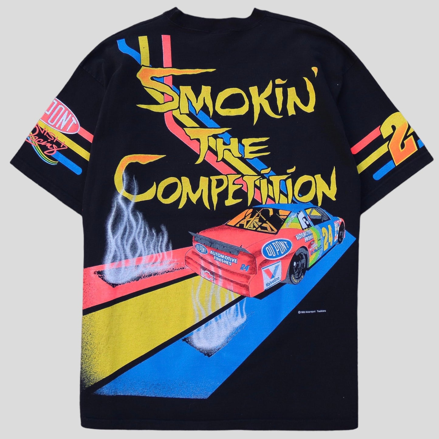 1995 Jeff Gordon Smokin The Competiton AOP NASCAR T-Shirt - backtovida