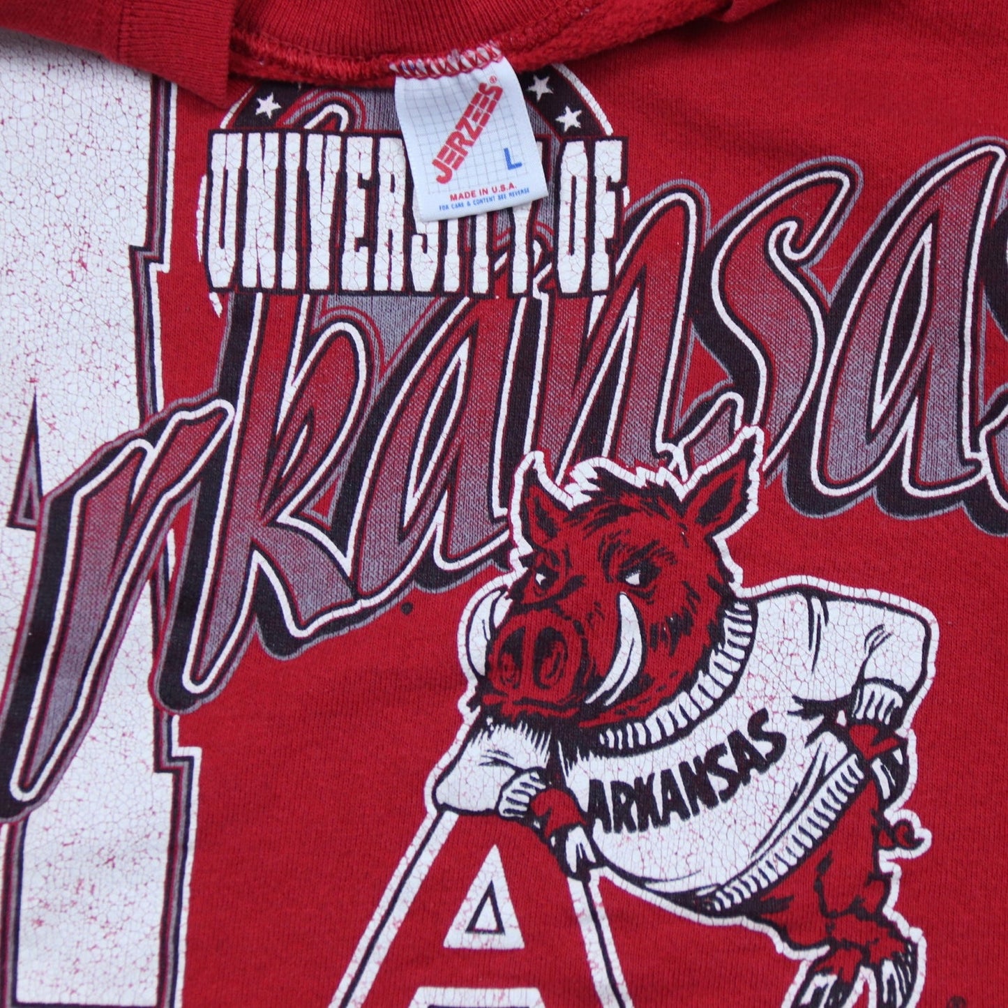 90s University Of Arkansas Razorbacks Crewneck - backtovida