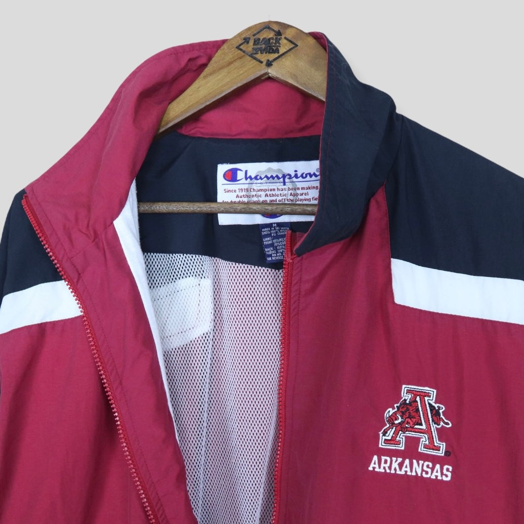 90’s Razorbacks Champion Lined Windbreaker - backtovida