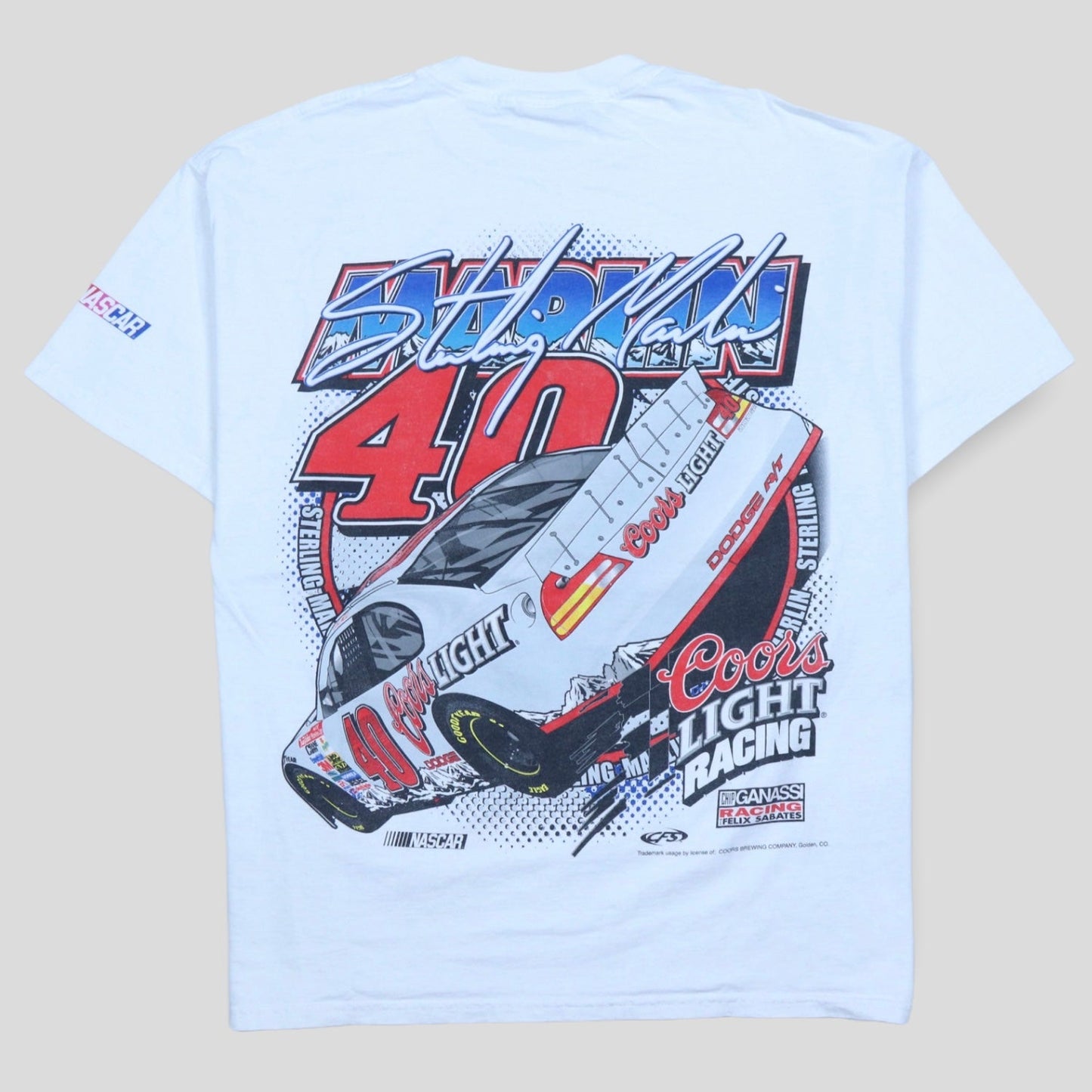Vintage Nascar x Coors Sterling Marlin T-shirt - backtovida
