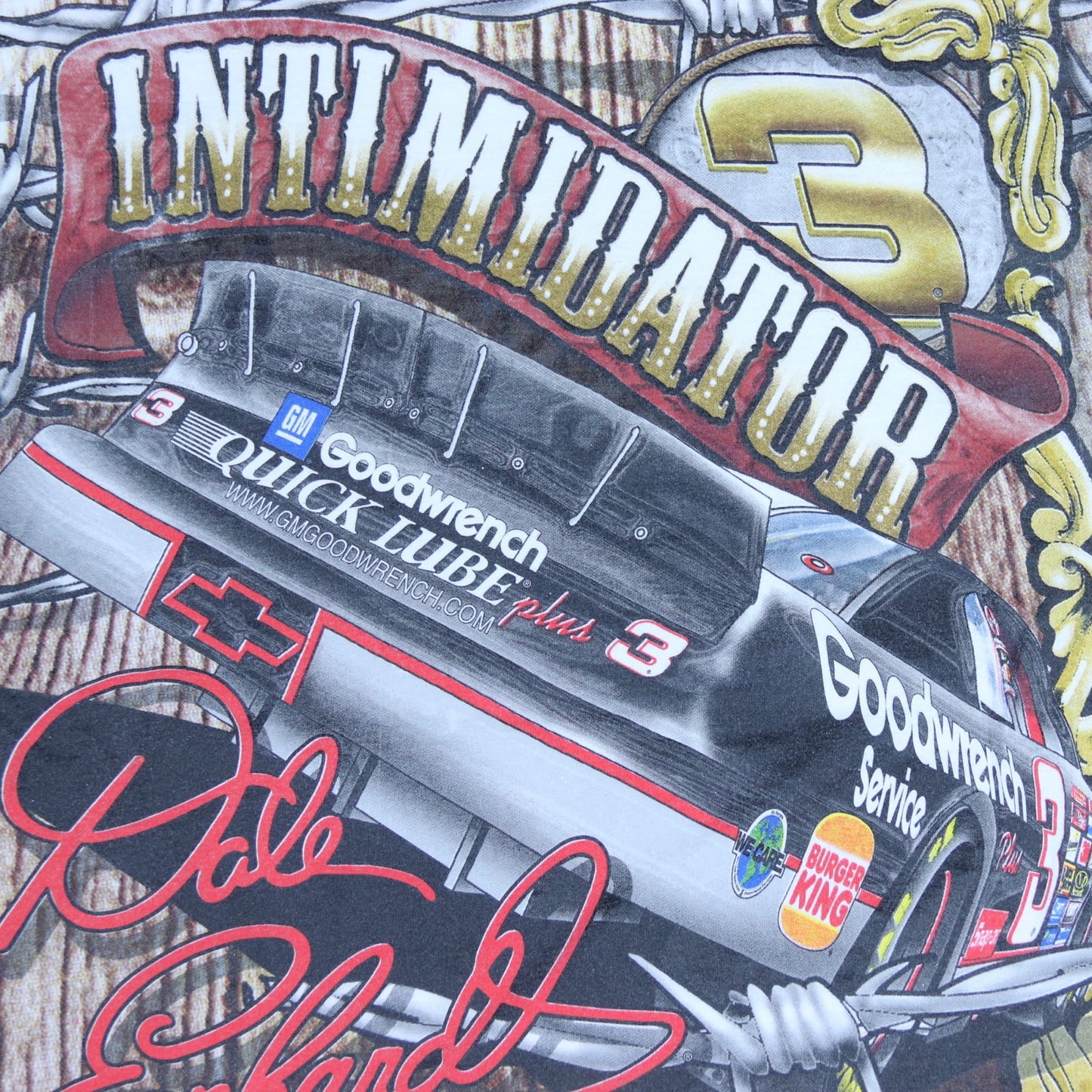 Dale Earnhardt Intimidator AOP Vintage T Shirt - backtovida