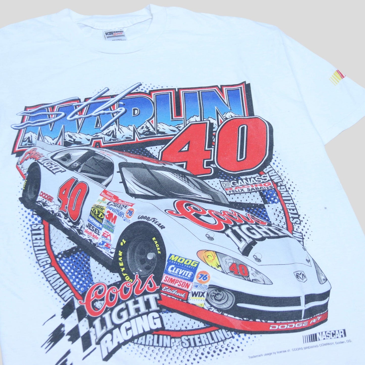Vintage Nascar x Coors Sterling Marlin T-shirt - backtovida