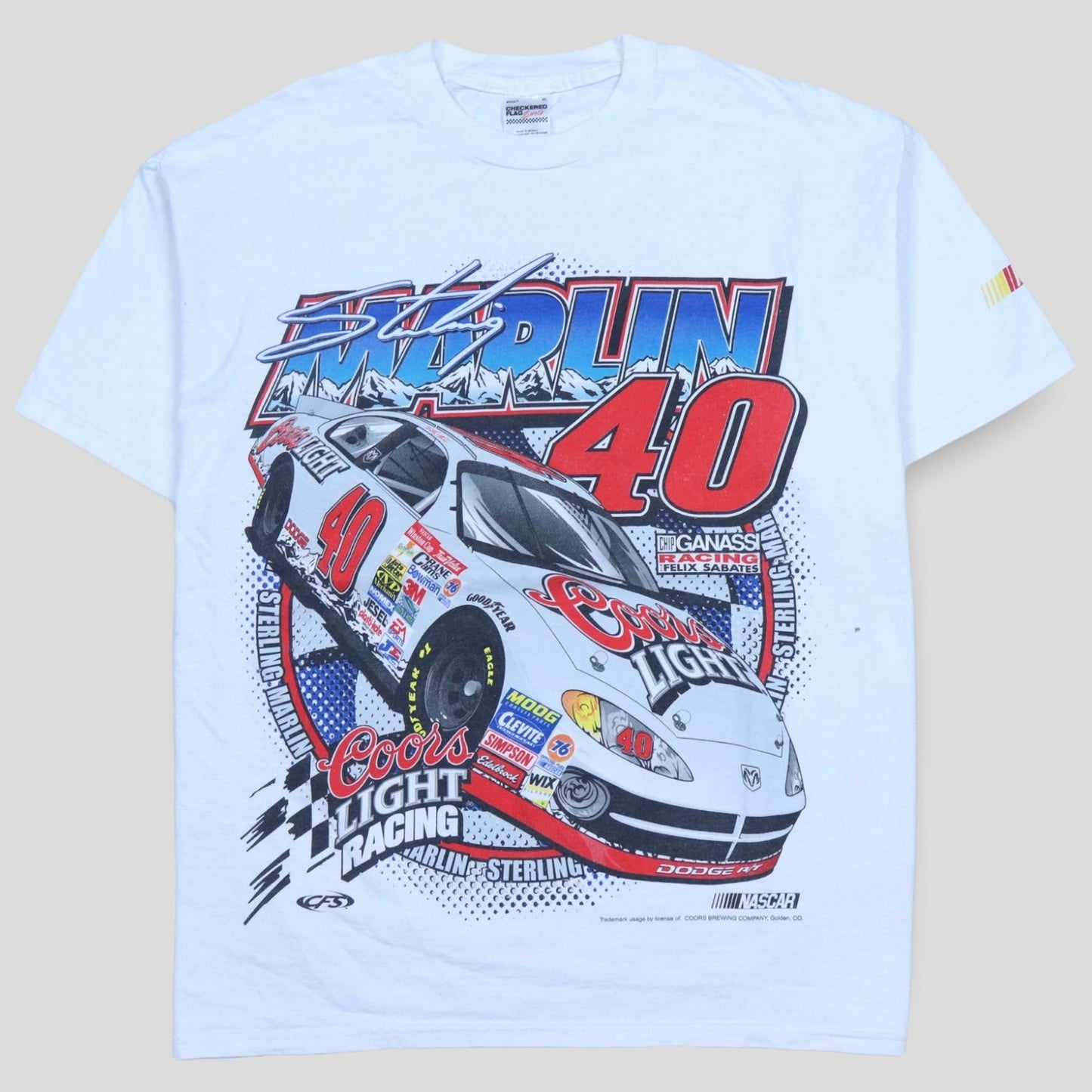 Vintage Nascar x Coors Sterling Marlin T-shirt - backtovida