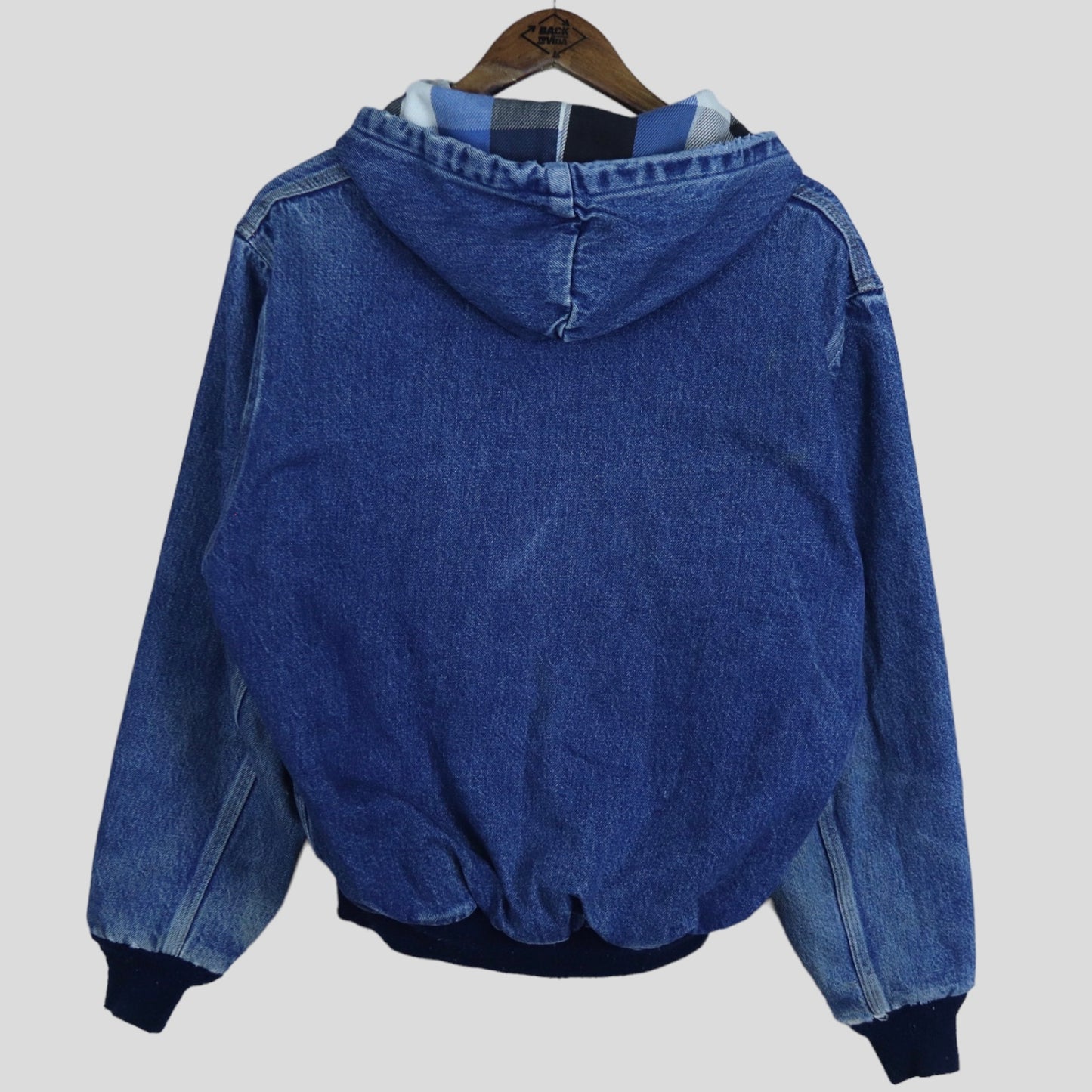 Vintage Carhartt Denim/Blanket Lined Hooded Jacket - backtovida