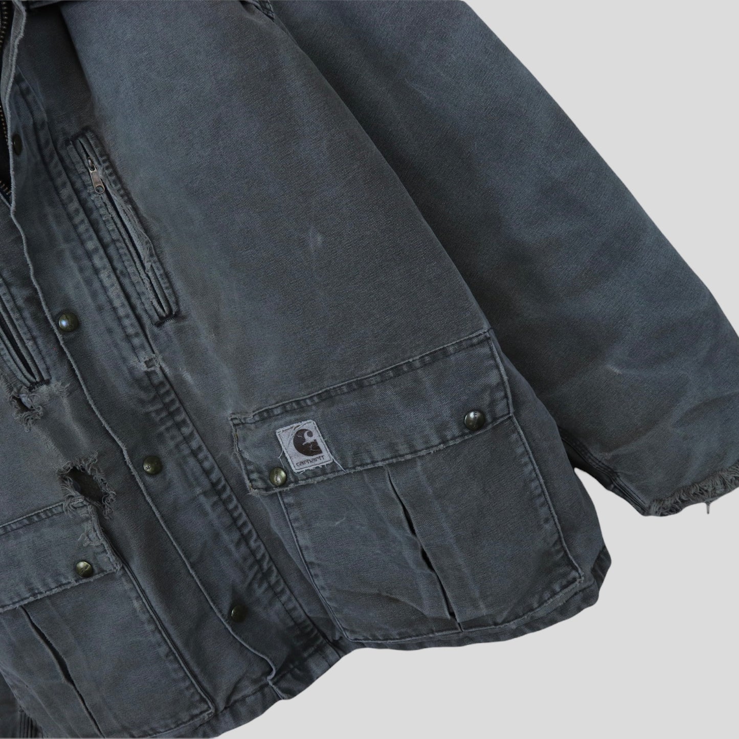 Vintage Carhartt Fleece Lined Detroit Jacket - backtovida