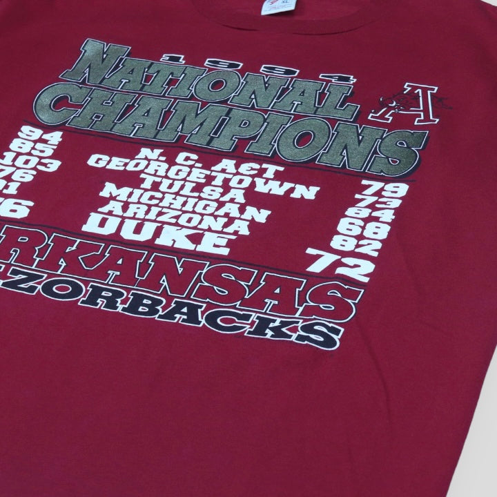 1995 Arkansas National Champions T-Shirt - backtovida