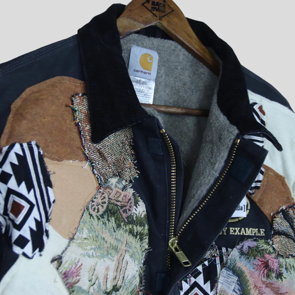 Vintage Reworked Carhartt Jacket sherpa lined - backtovida