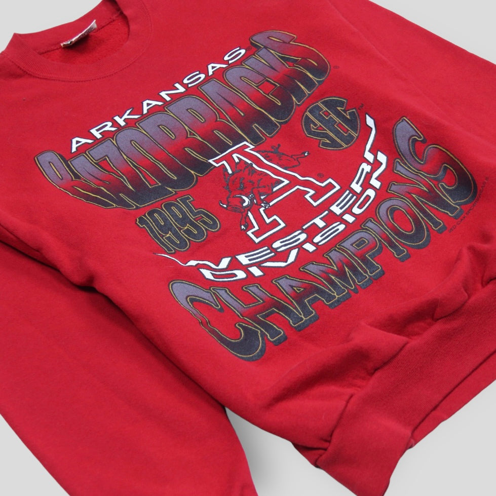 1995 Arkansas Razorbacks SEC Champions Crewneck - backtovida