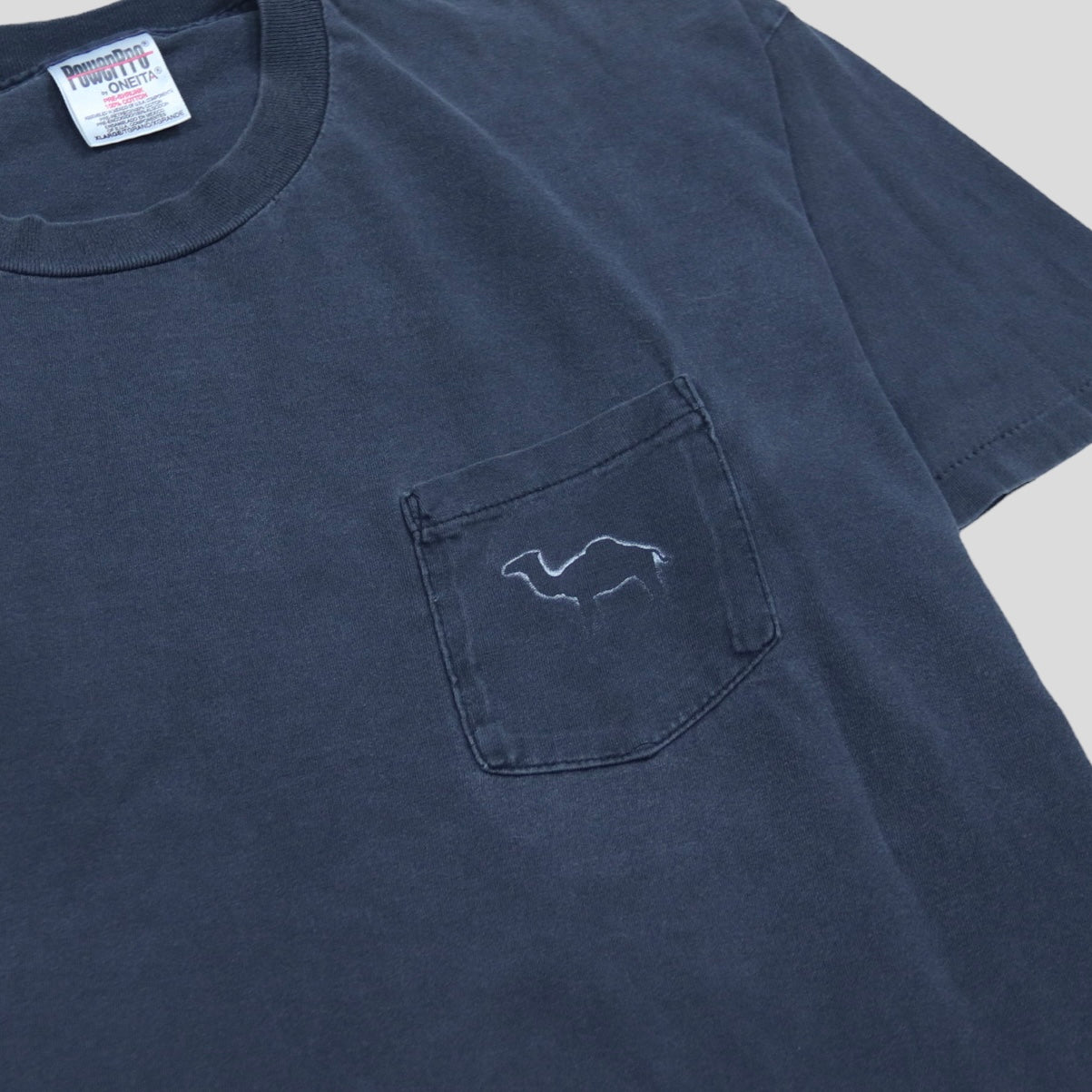 90s Camel Faded Pocket Tee Vintage T-Shirt - backtovida