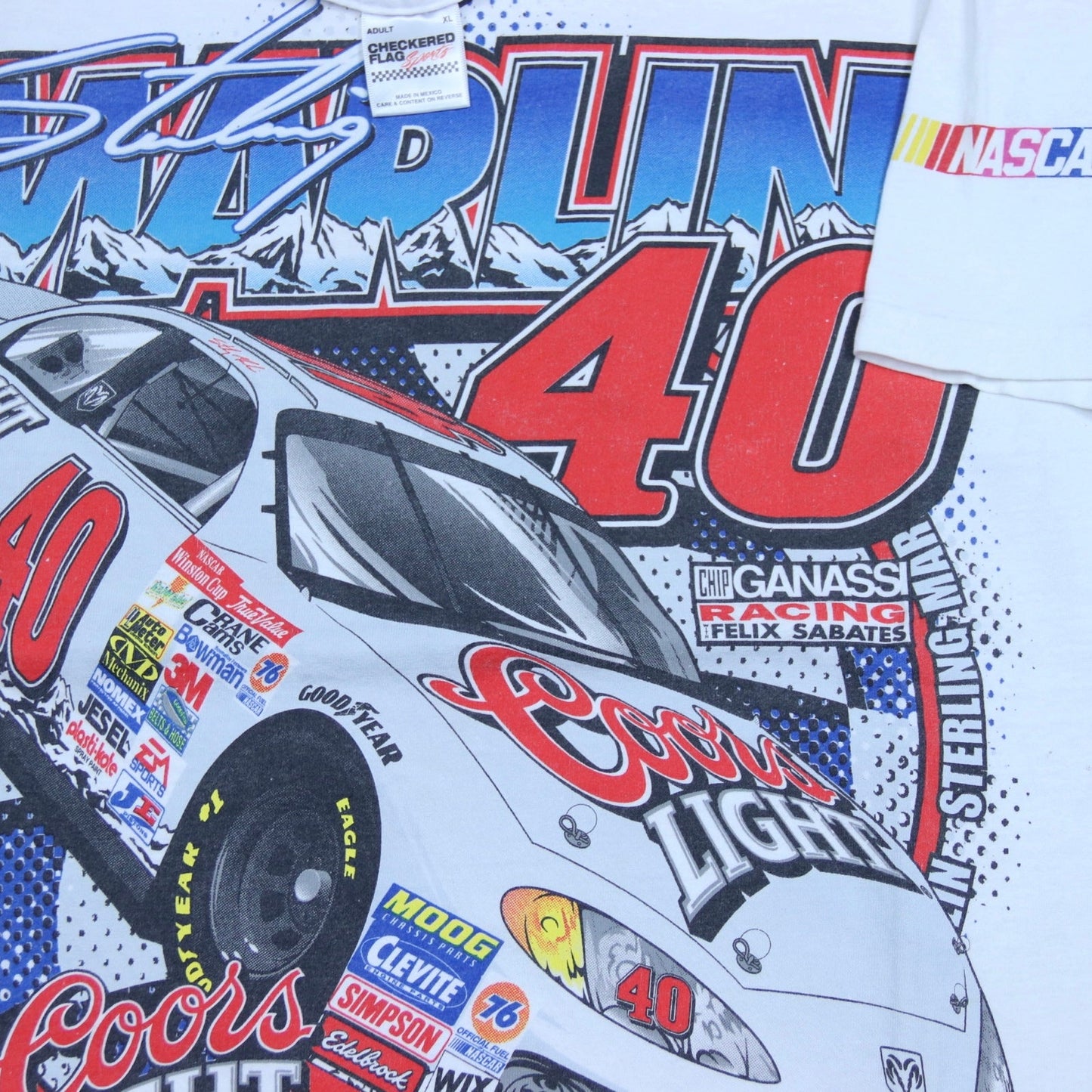 Vintage Nascar x Coors Sterling Marlin T-shirt - backtovida