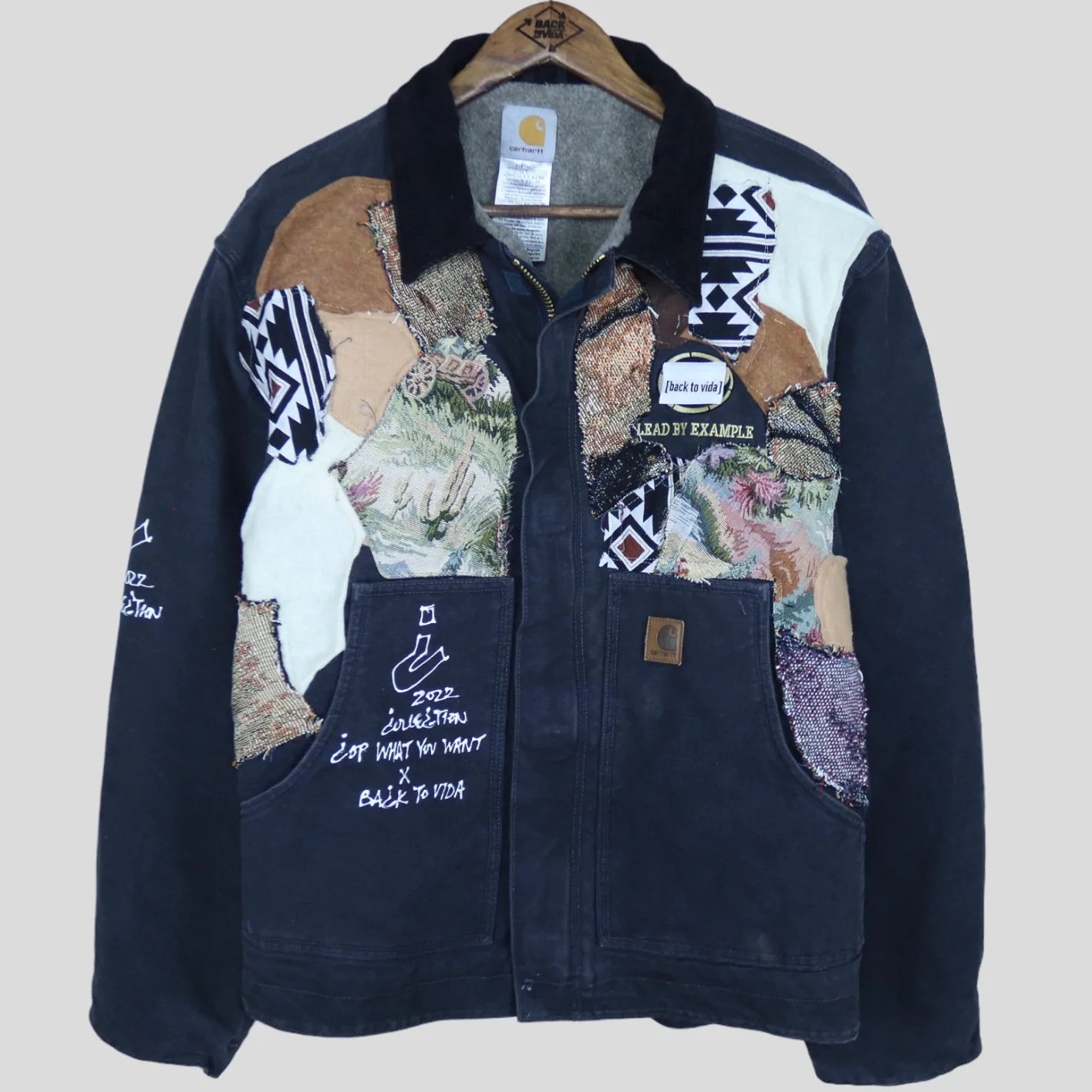 Vintage Reworked Carhartt Jacket sherpa lined - backtovida