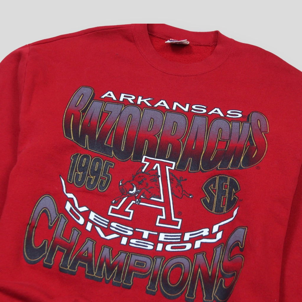 1995 Arkansas Razorbacks SEC Champions Crewneck - backtovida