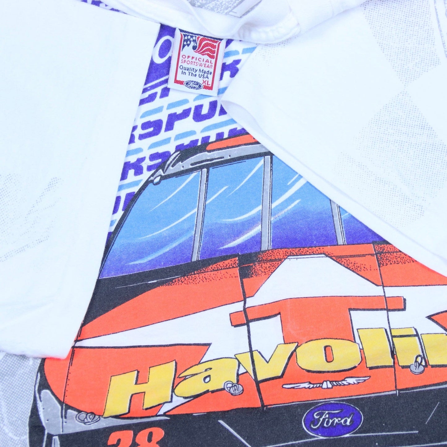 1990’s Rare Davey Allison AOP Nascar T-Shirt - backtovida