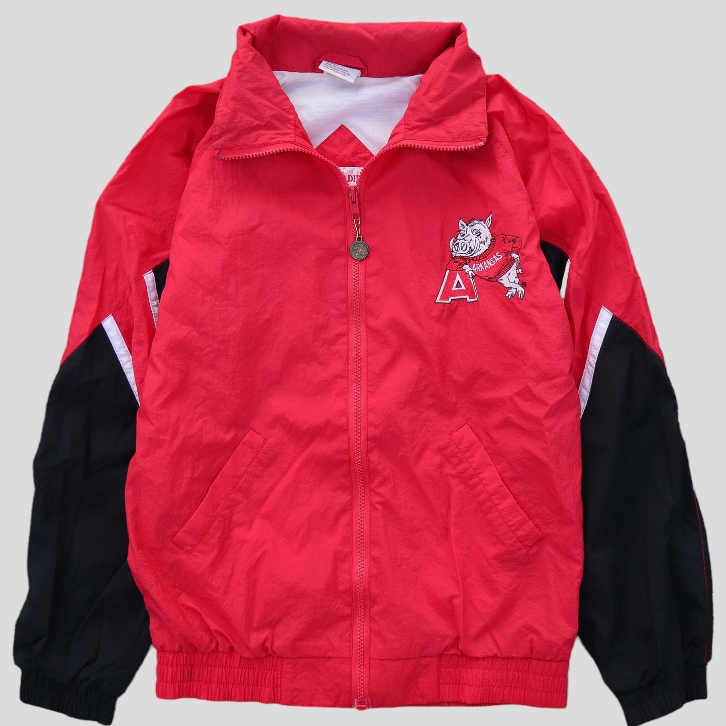90s Arkansas Razorbacks Wind Breaker - backtovida