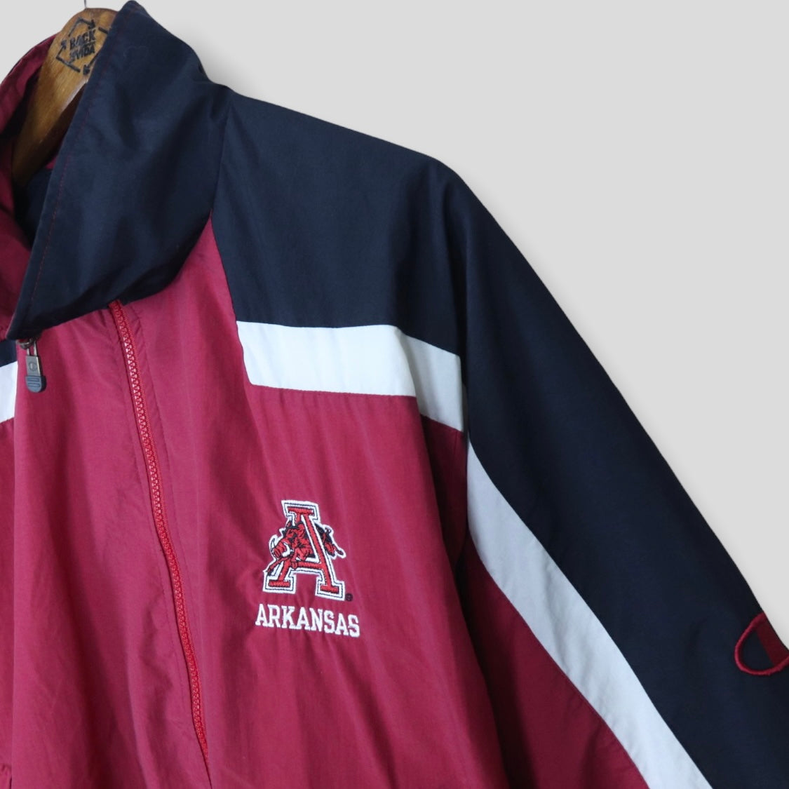90’s Razorbacks Champion Lined Windbreaker - backtovida