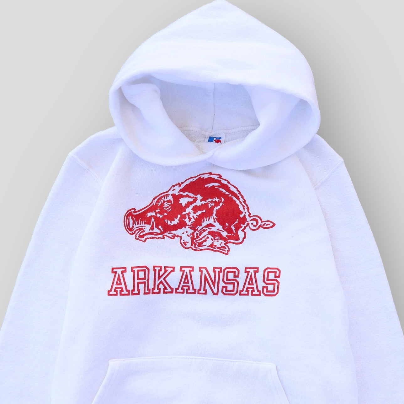 1980s Arkansas Russell Athletic Hoodie - backtovida