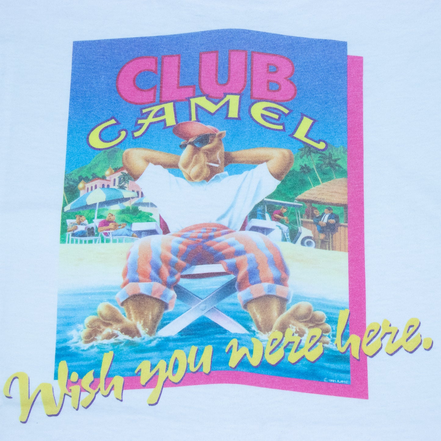 90s Club Camel Pocket Vintage T-Shirt - backtovida