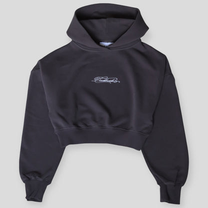 Backtovida Signature Cropped Hoodie
