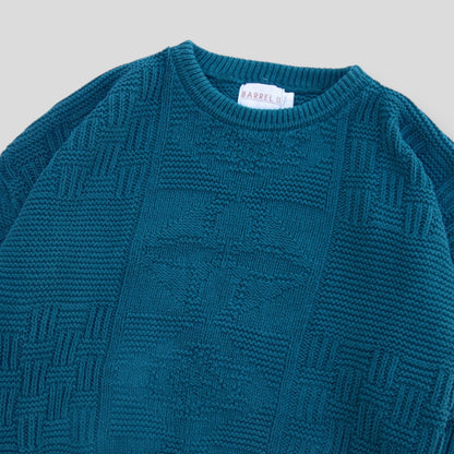 Vintage Barrel Knit Sweater - XL