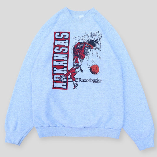 1993 Arkansas Razorbacks Shattered Backboard Crewneck - backtovida