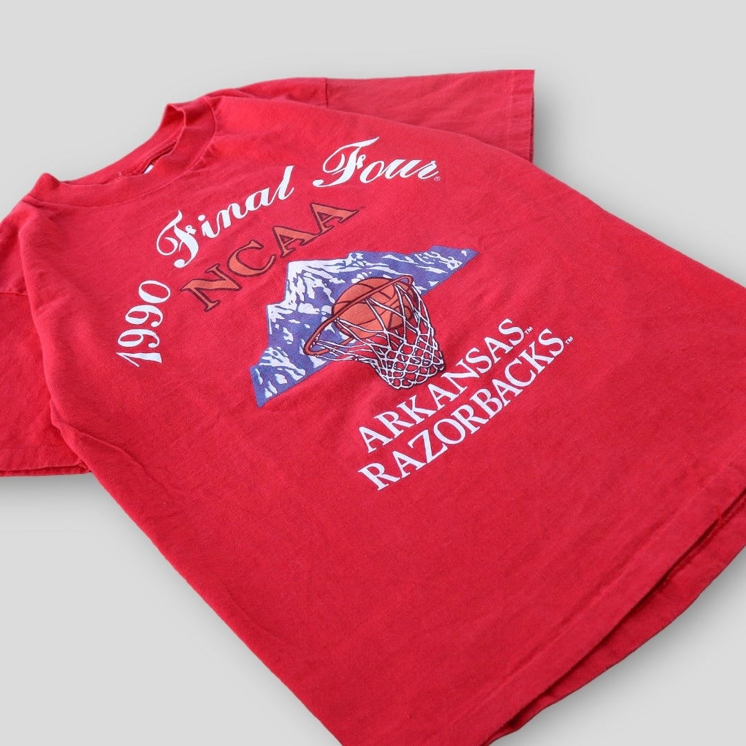 1990 Final Four NCAA Arkansas Razorbacks Tee - backtovida